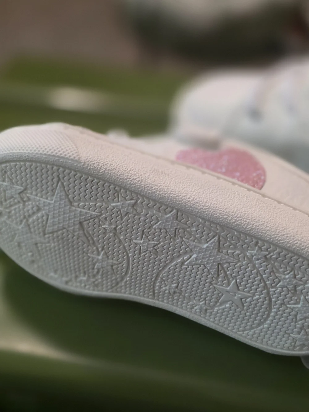 Carter's White Sneakers with Pink Lining - Easy Velcro Closure Size 4